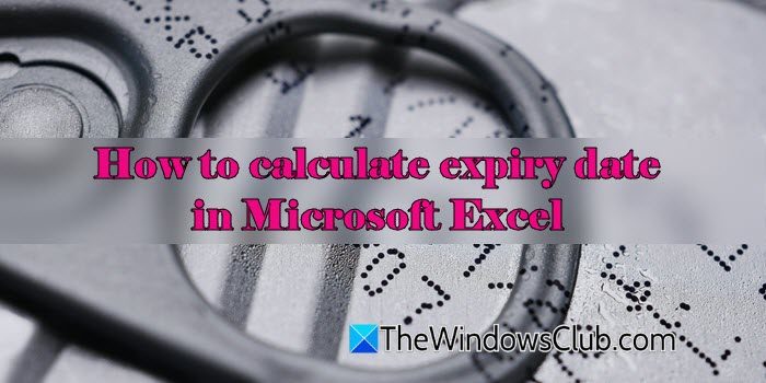 How to calculate expiry date in Microsoft Excel